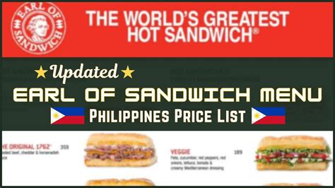 Earl of Sandwich Philippines .